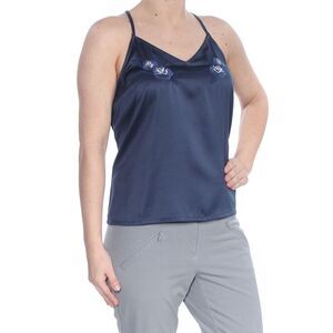 ROXY Womens Navy Camisole Spaghetti Strap V Neck Tank Top XS